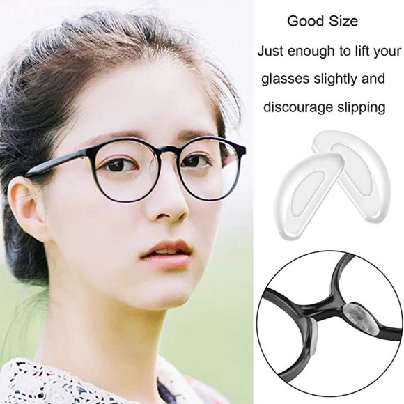 Eyeglass Nose Pads - 11 Pairs (Clear) - Picture 6 of 7